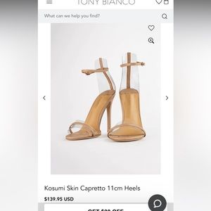 TONY BIANCO Kosumi Skin Capretto 11cm Heels